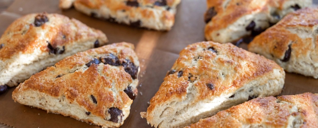 Chocolate Chip Maple Scone Recipe from Becky Doughty and Willow Goodhope